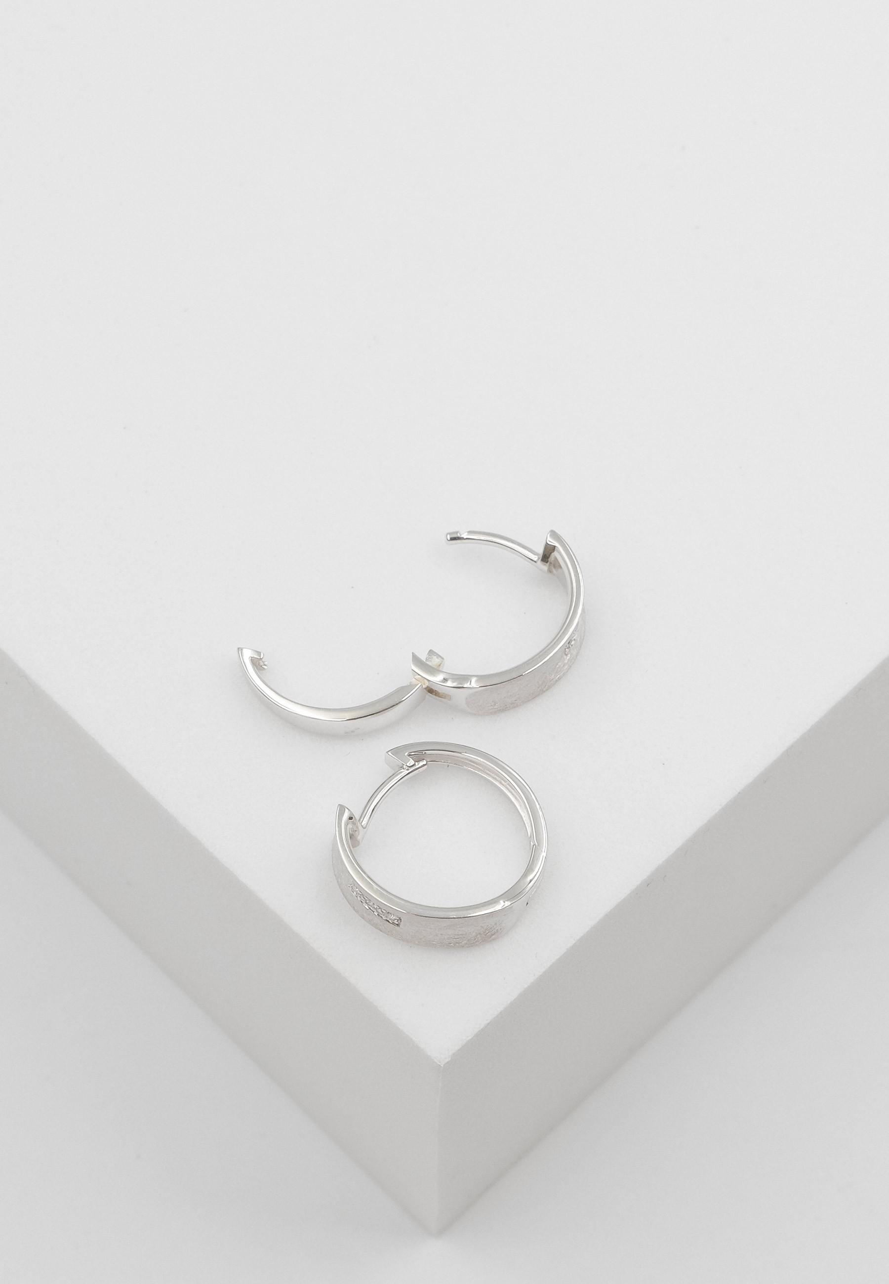 MUAU Schmuck  Creolen Weissgold 750 Diamant 0.03ct. 15mm 