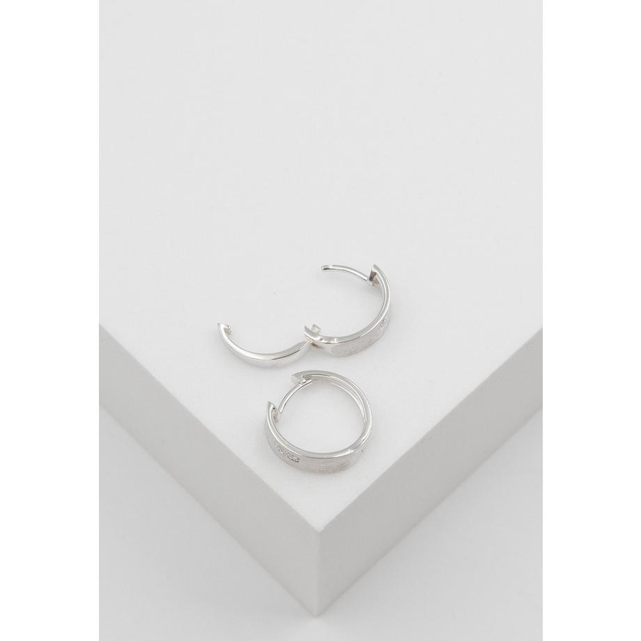 MUAU Schmuck  Creolen Weissgold 750 Diamant 0.03ct. 15mm 