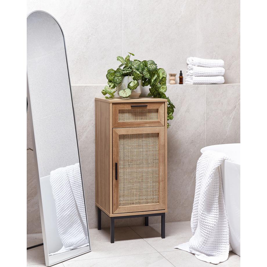 Beliani Armadietto da bagno en Pannello di fibre (LDF) Boho ROSELL  