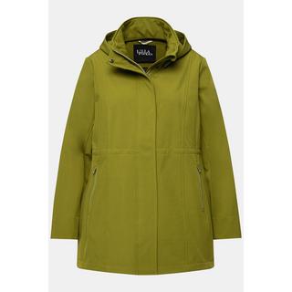 Ulla Popken  Giacca HYPRAR impermeabile in softshell con cappuccio staccabile 