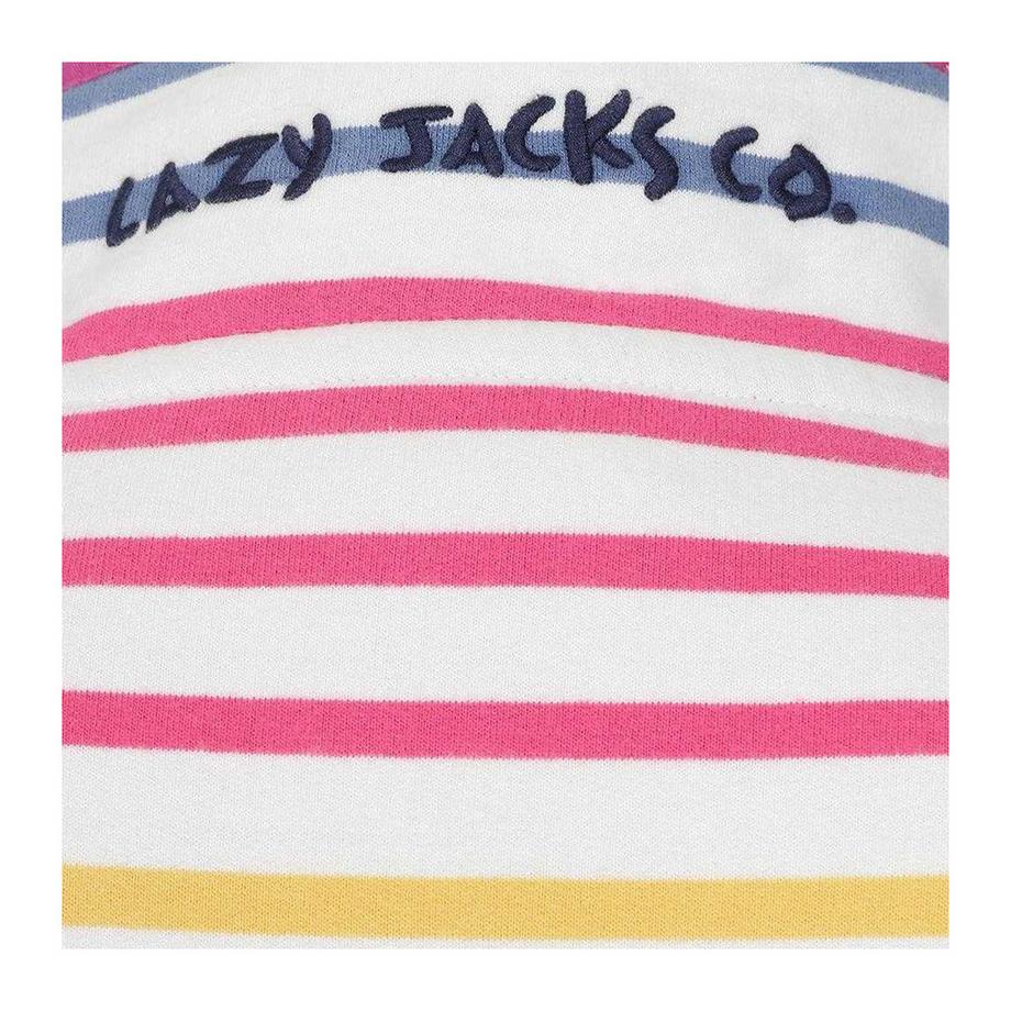 Lazy Jacks Sweatshirt rayé à col boutonné  