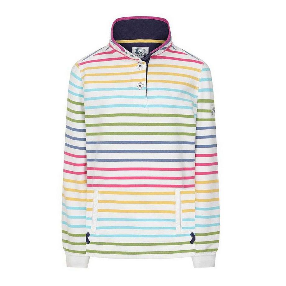 Sweat motiftyle blocs de couleurs en rayures