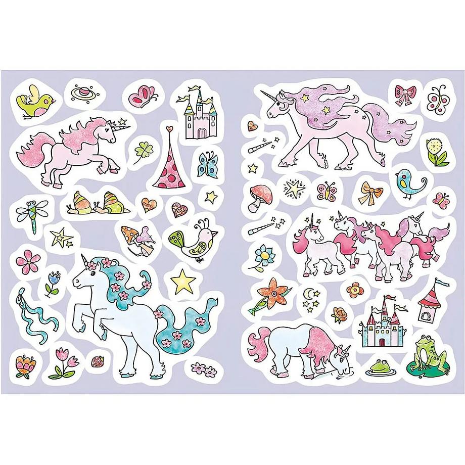 Tessloff  Glitzer-Sticker Malbuch. Einhörner 