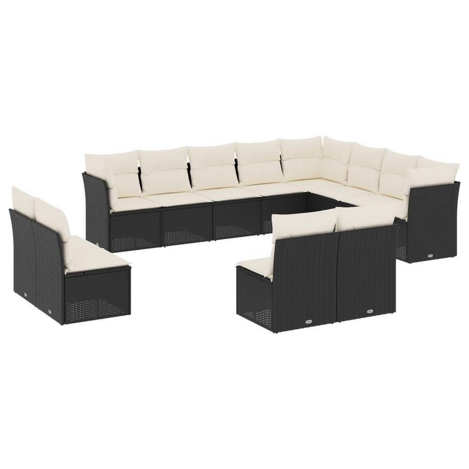 Ensemble de canapés de jardin rotin synthétique