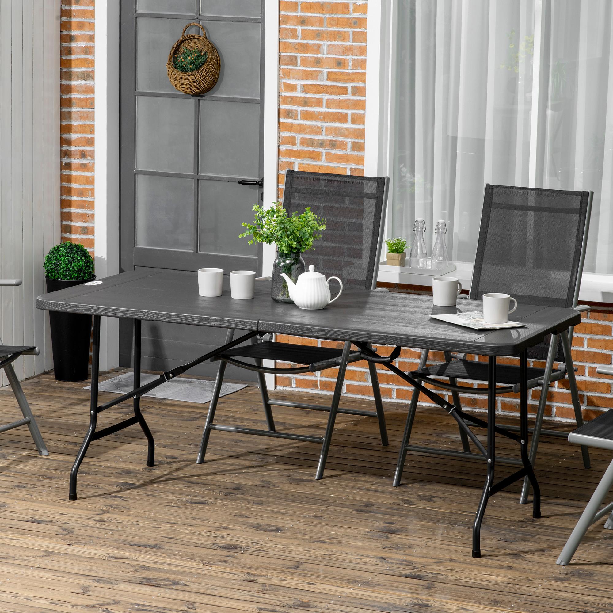 Outsunny Table de jardin  