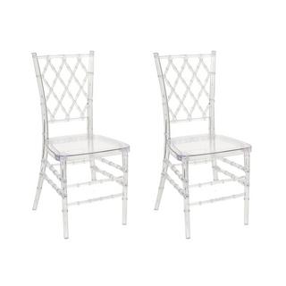 Beliani Lot de 2 chaises en Polycarbonate Moderne CLARION  