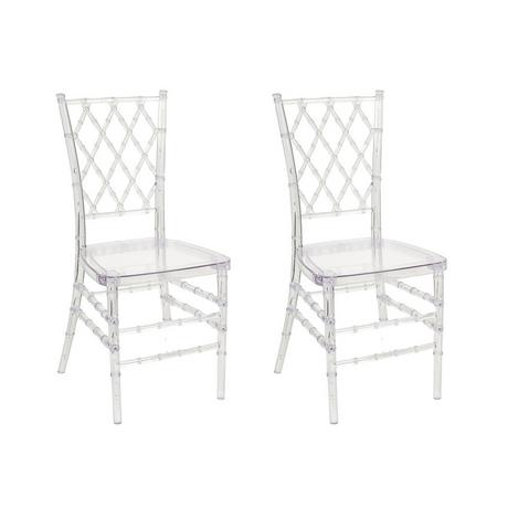 Beliani Lot de 2 chaises en Polycarbonate Moderne CLARION  