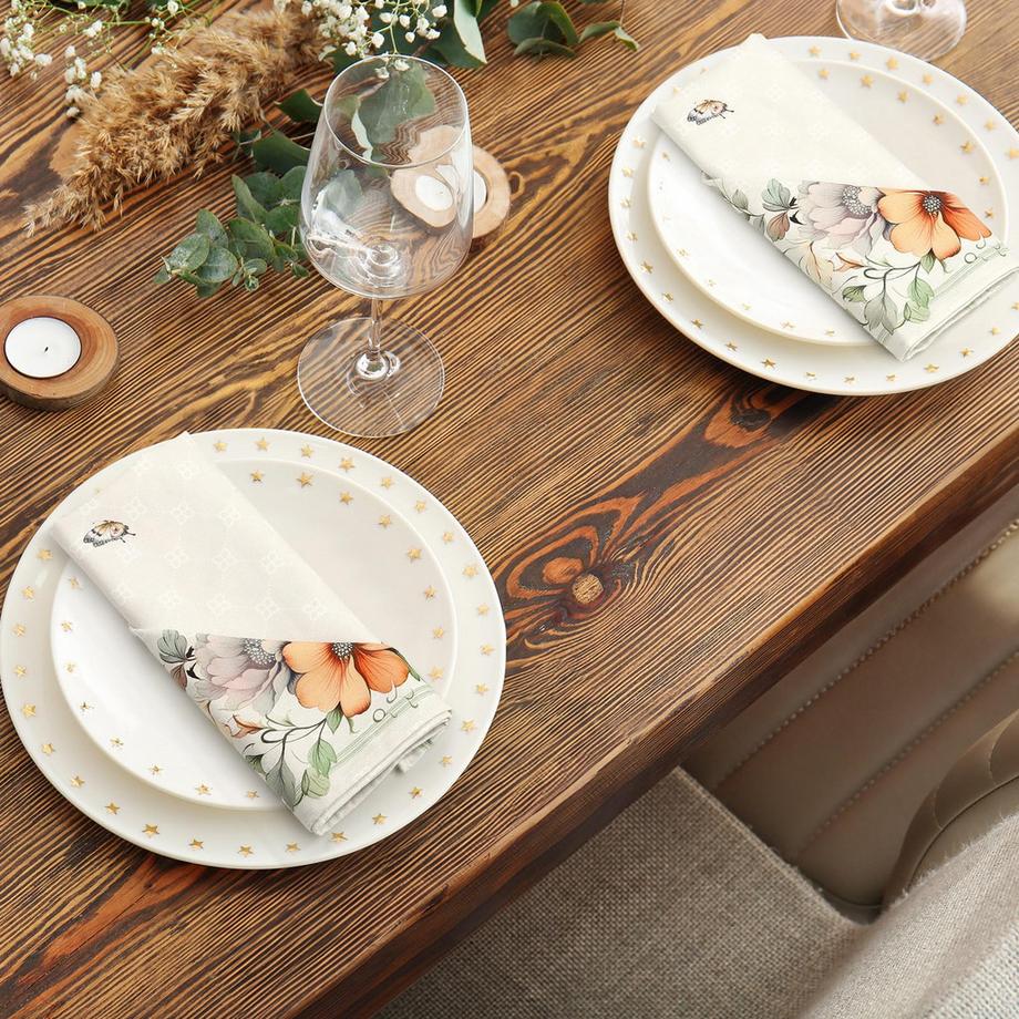 Alopini Serviettes lot de 6, serviettes en tissu  