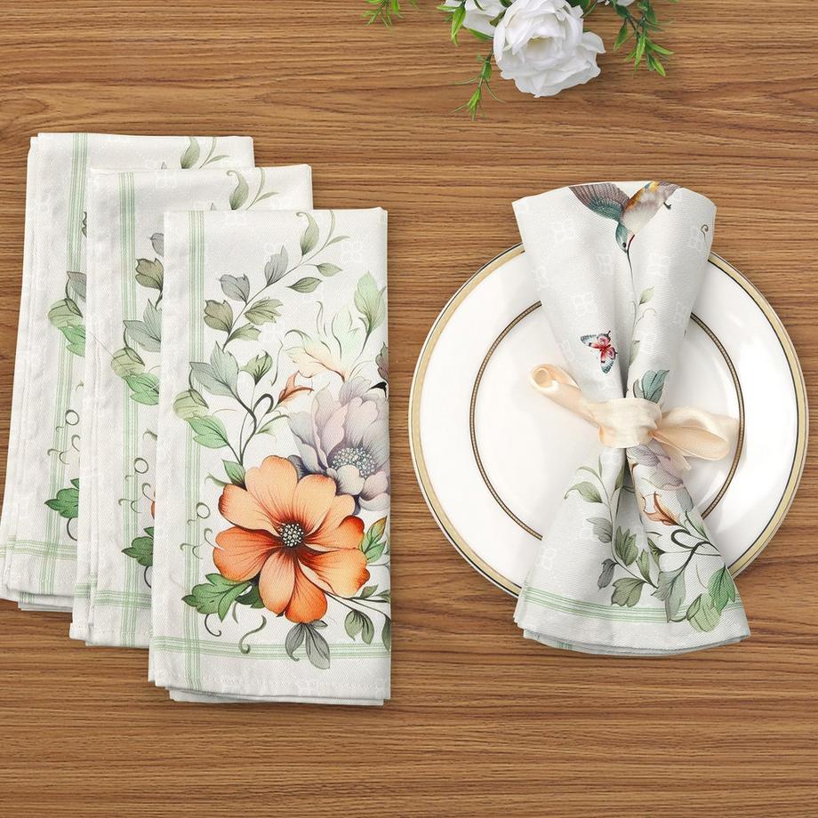 Alopini Serviettes lot de 6, serviettes en tissu  