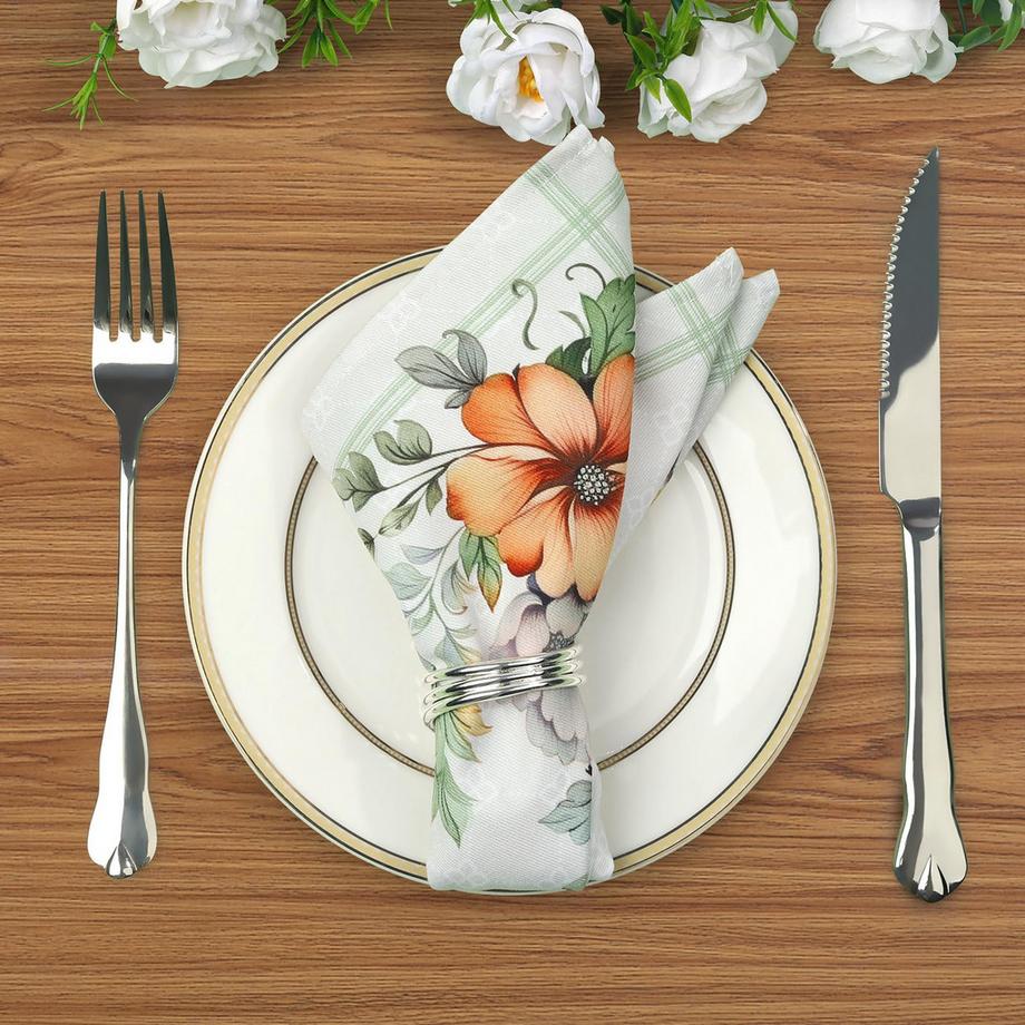 Alopini Serviettes lot de 6, serviettes en tissu  