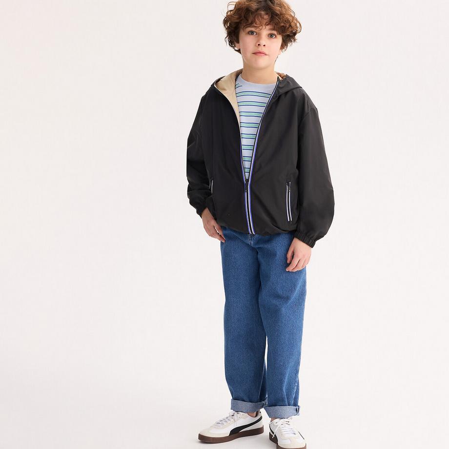 Blouson coupe-vent à capuche