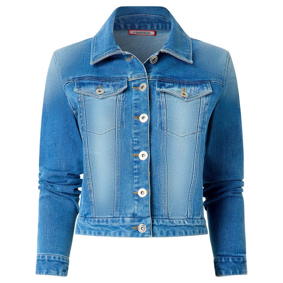 Joe Browns Jeansjacke mit Applikationen und Stickerei  