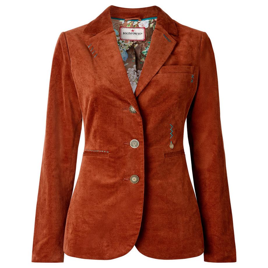 Joe Browns Moleskin Velvetjacke mit Ziernähten  