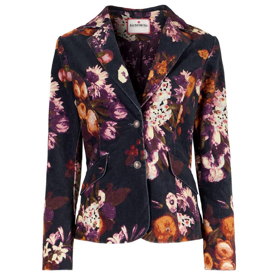Joe Browns Blazer in Moleskin con Fantasia Frutta  