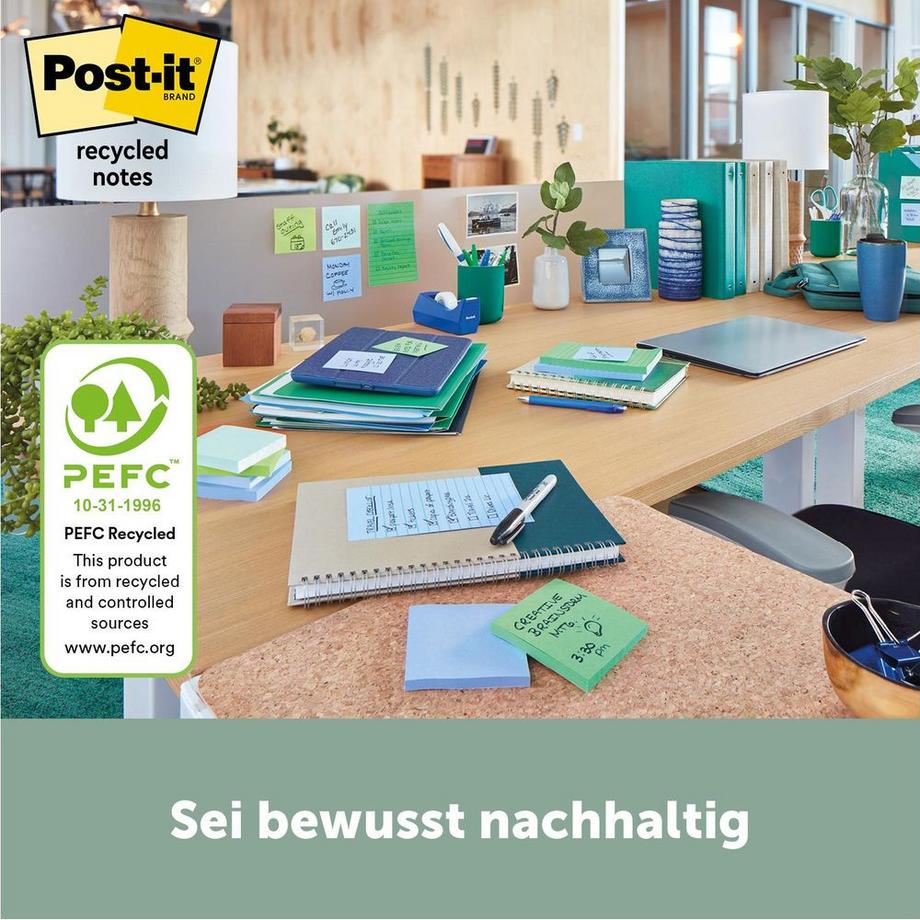 Post-It Notizzettel Recycling Notes  