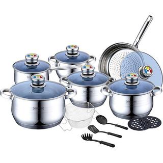 Northio Set di Pentole, 6 Padelle - Argento  