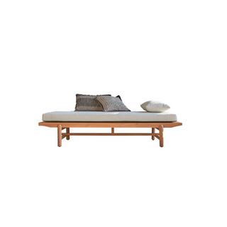 Tikamoon Chaise longue in teak massello, 1 posto Fado  