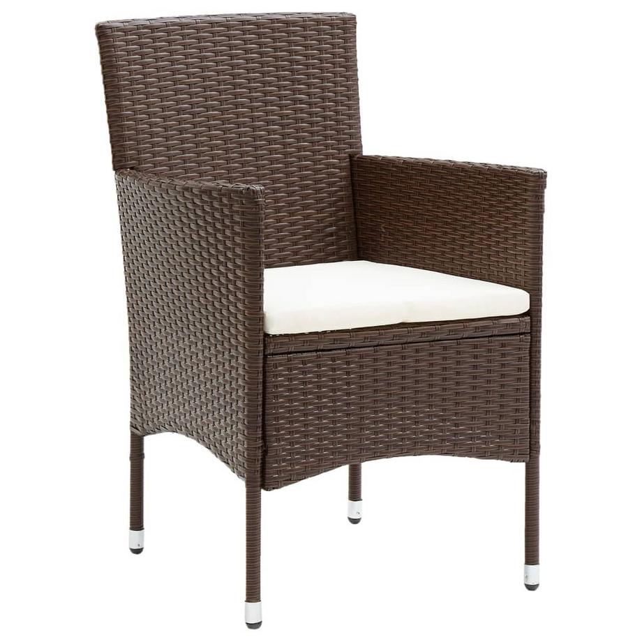 VidaXL set da pranzo da giardino Polirattan  