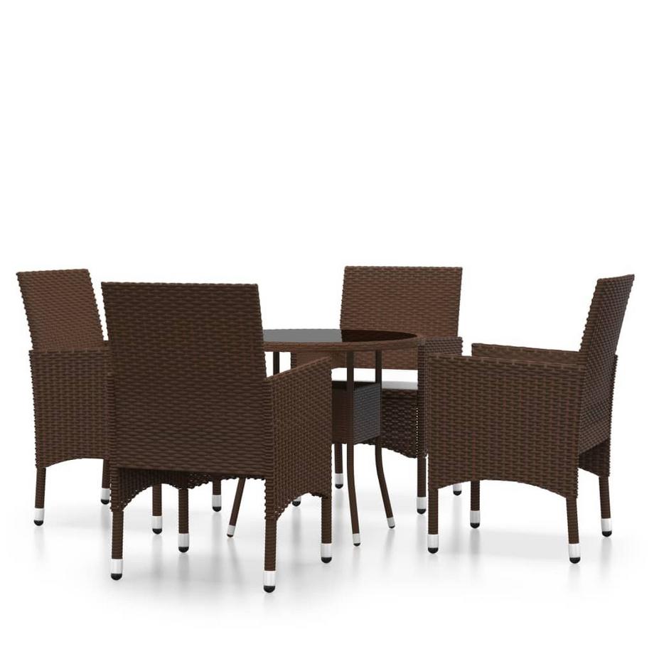 set da pranzo da giardino Polirattan
