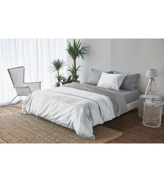 Living Home Uni Satin Doubleface Taie de duvet  