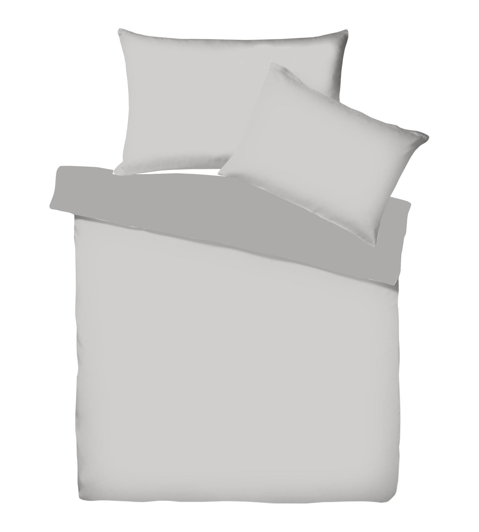 Living Home Uni Satin Doubleface Taie de duvet  