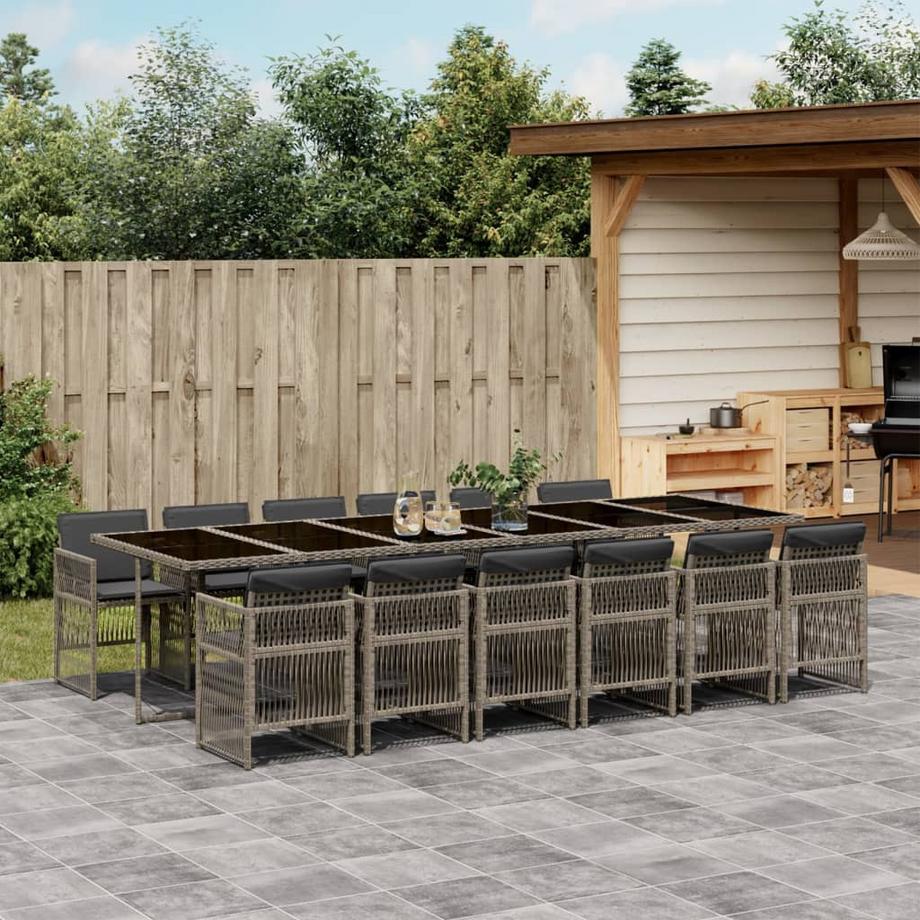 VidaXL set da pranzo da giardino Polirattan  