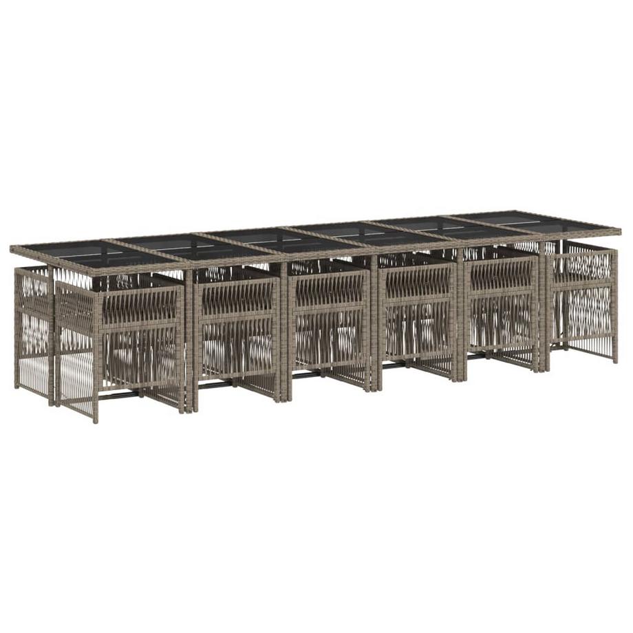 VidaXL set da pranzo da giardino Polirattan  