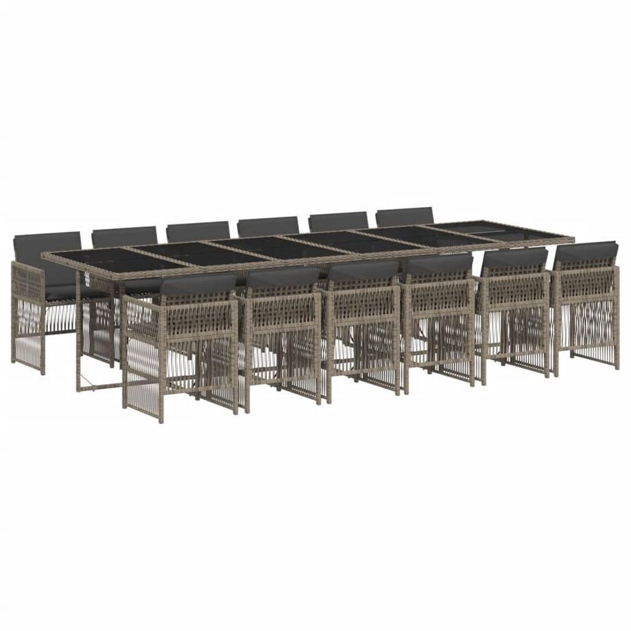 set da pranzo da giardino Polirattan