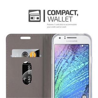 Cadorabo  Hülle für Samsung Galaxy J1 2015 Magnetverschluss, Kartenfach 