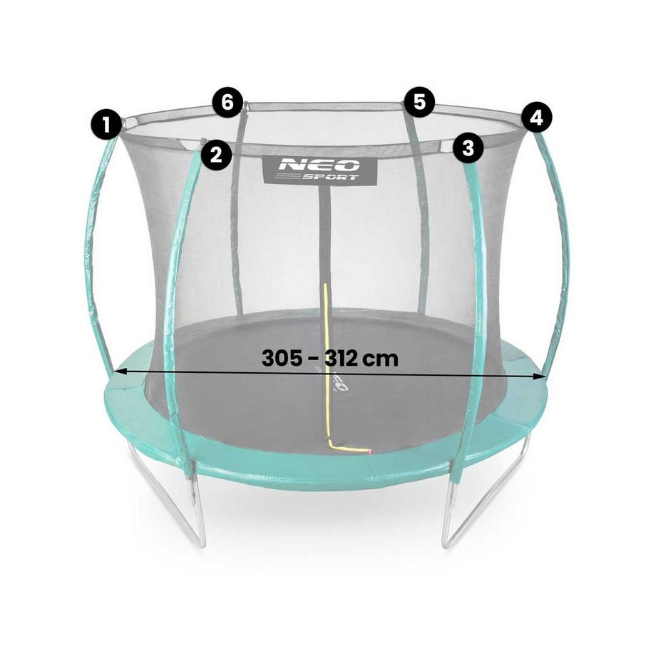 B2X  Innennetz für 312 cm 10ft Neo-Sport-Trampoline 
