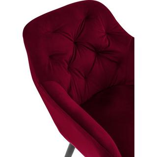 mutoni Fauteuil velours bordeaux  