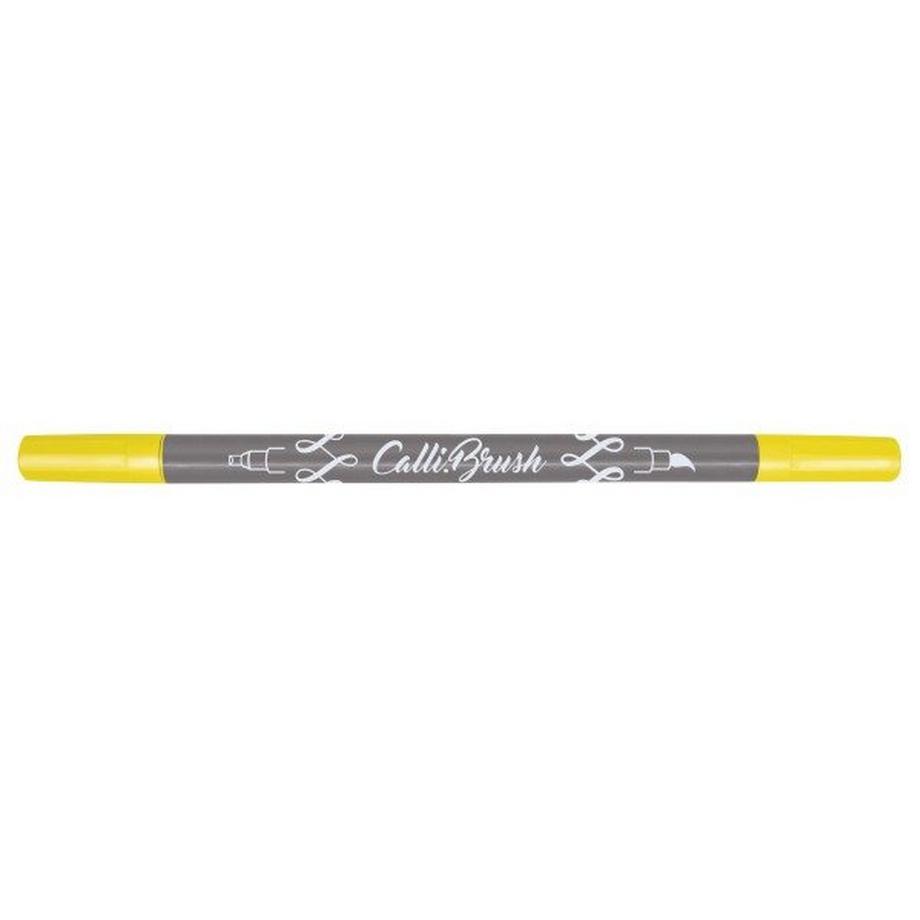 ONLINE Callibrush Pen Double Tip 2mm 19053/6 Fluo Yellow