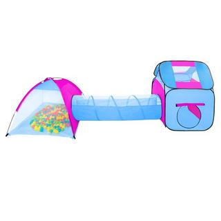 Tectake  Tenda gioco per bambini con tunnel, 200 sfere e borsa 