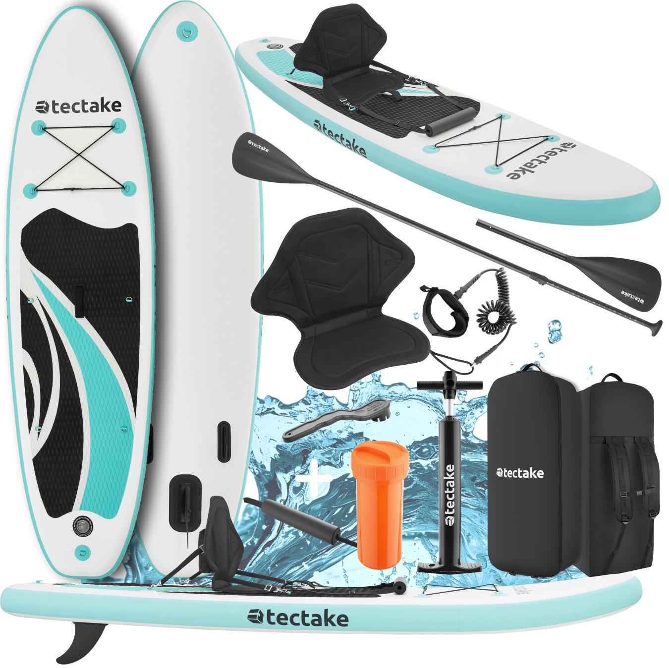 Tectake  Set tavola stand-up paddle Zenon,2 in1 gonfiabile, completo 