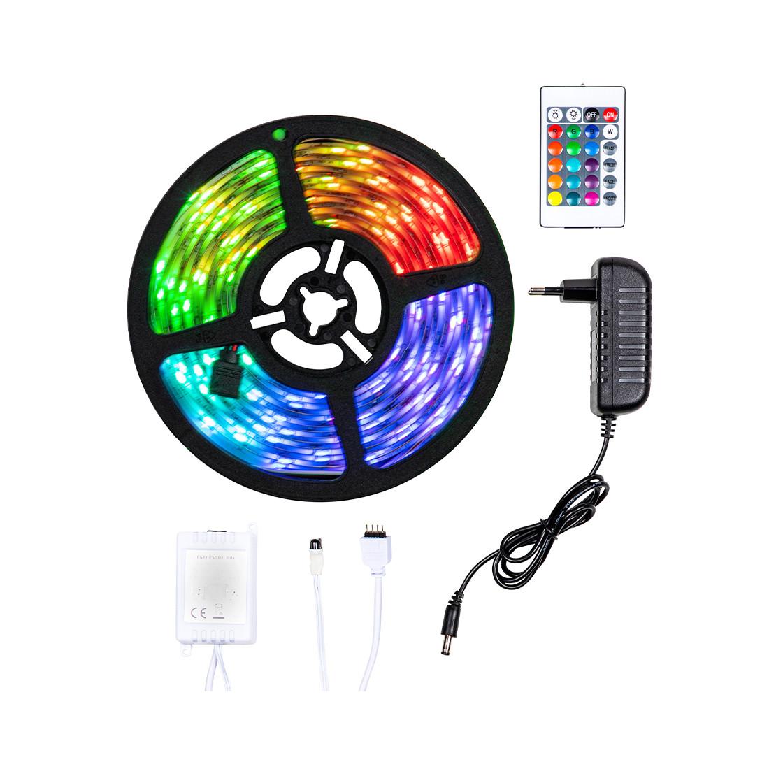 FS-STAR Bande lumineuse LED RGB 5m avec télécommande  