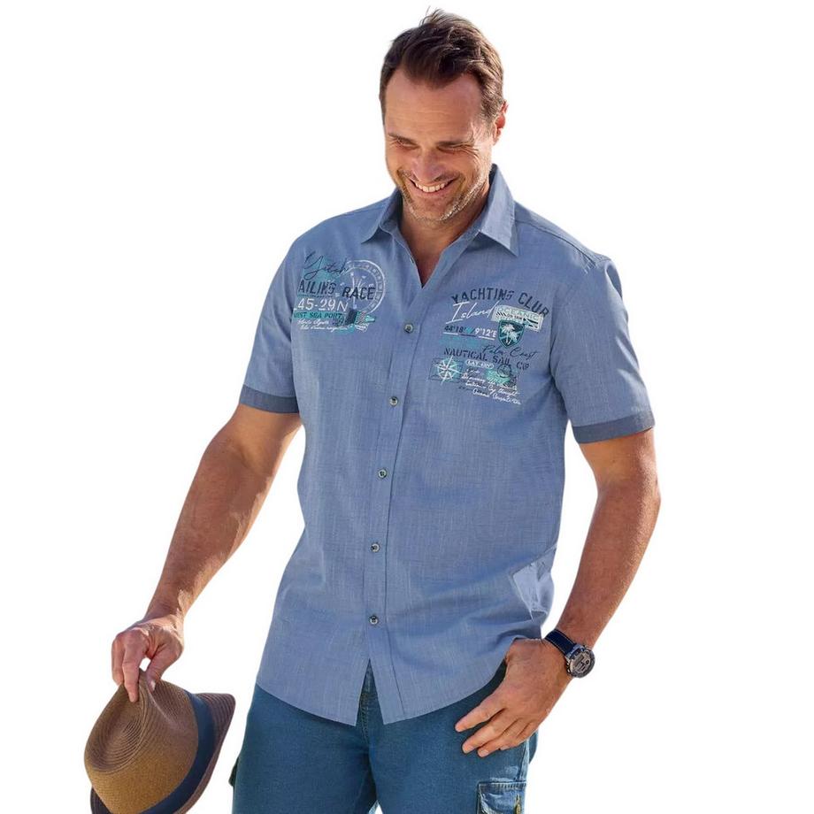 Atlas For Men Camicia Flame Maniche Corte  