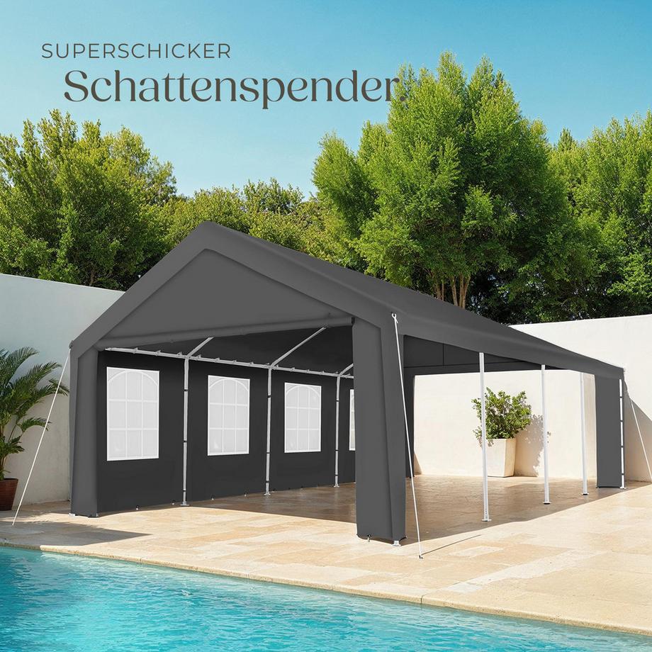 Tectake Tendone per feste Mammut  8 x 4 m  