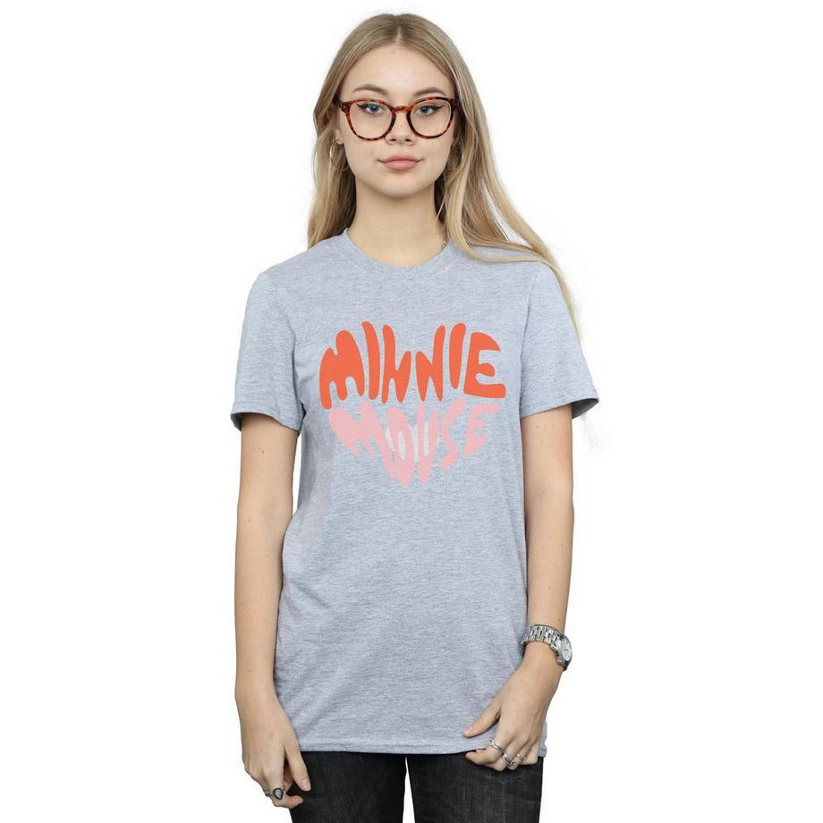 Disney Minnie Mouse T-Shirt Logo Cuore  
