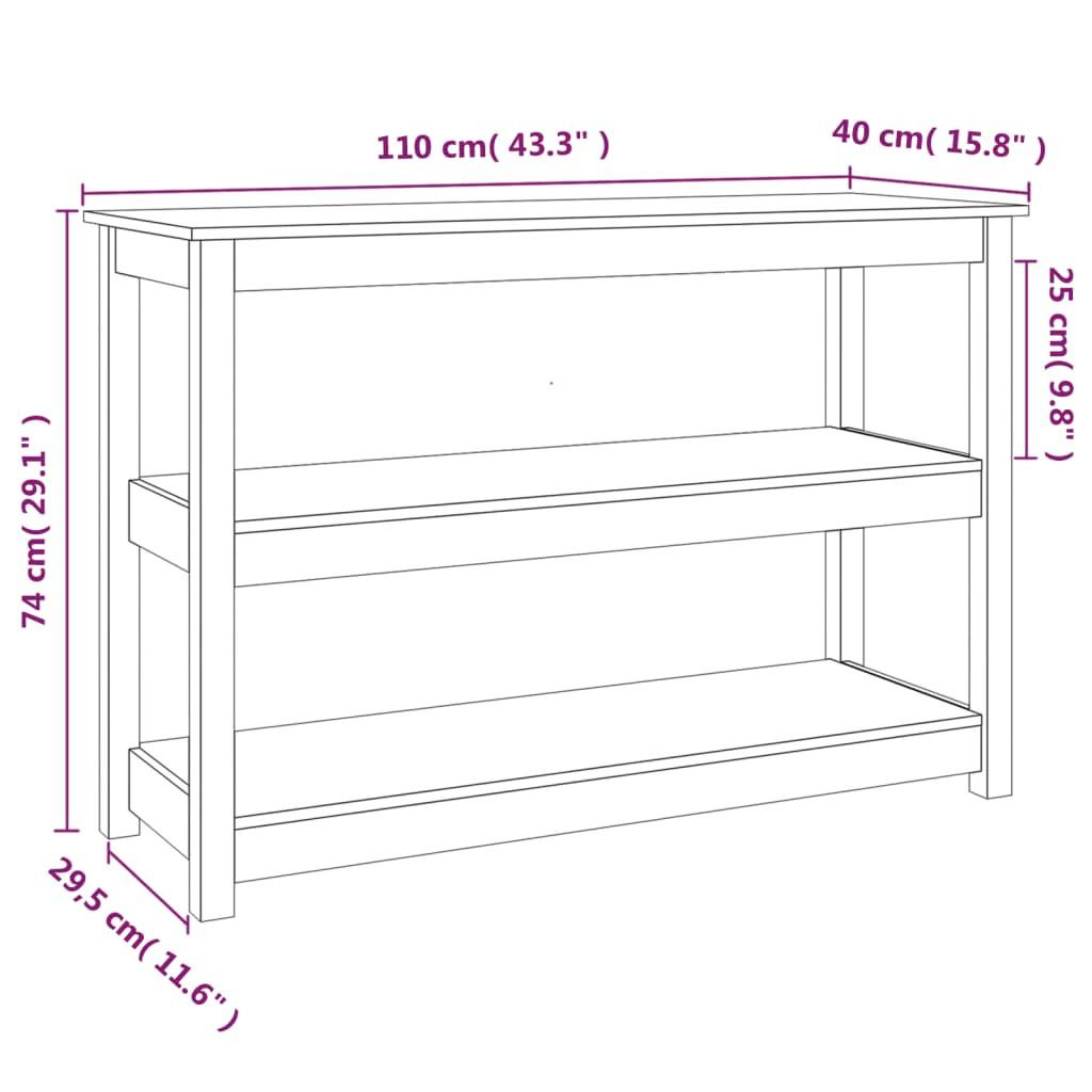 VidaXL Konsolentisch holz  