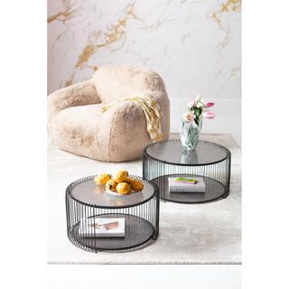 KARE Design Couchtisch Wire Double Bubble (2er-Set)  