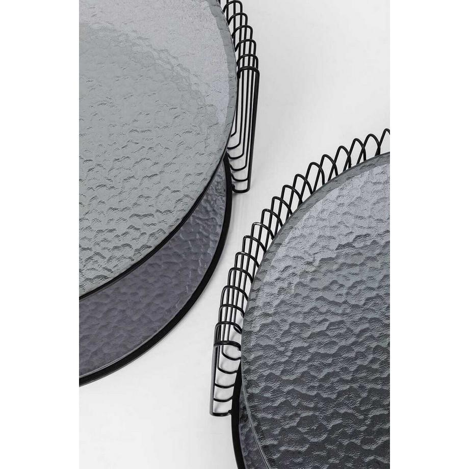KARE Design Couchtisch Wire Double Bubble (2er-Set)  
