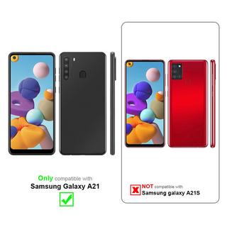 Cadorabo  Housse compatible avec Samsung Galaxy A21 - Coque de protection avec fermeture magnétique, fonction de support et compartiment pour carte 