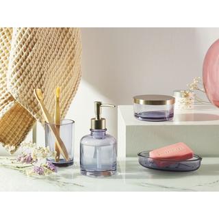 Beliani Set accessori bagno en Vetro Moderno TELMA  