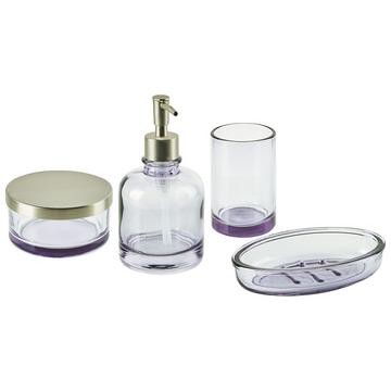 Set de 4 accessoires de salle de bain en Verre Moderne TELMA