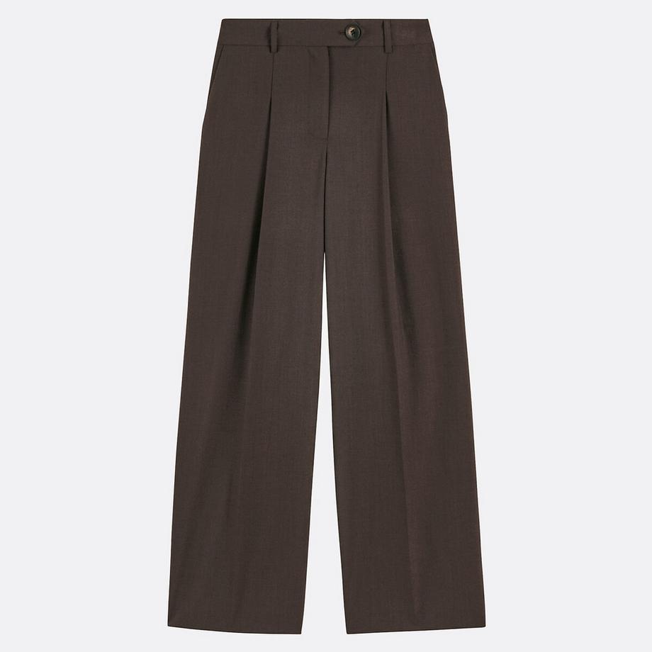 La Redoute Collections Weite Hose mit Bügelfalte  