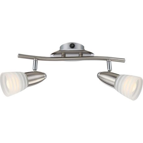 mutoni Plafonnier LED chrome nickel mat 2xE14 LED  