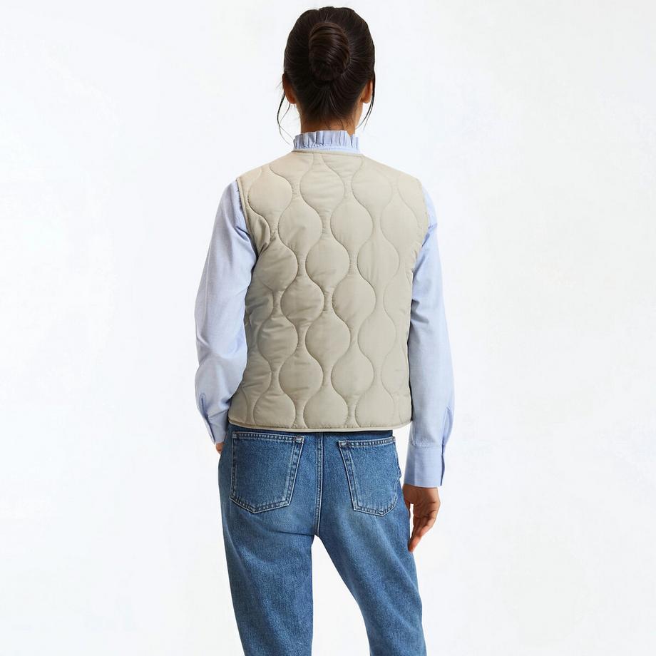 La Redoute Collections Gilet trapuntato con bottoni a pressione  