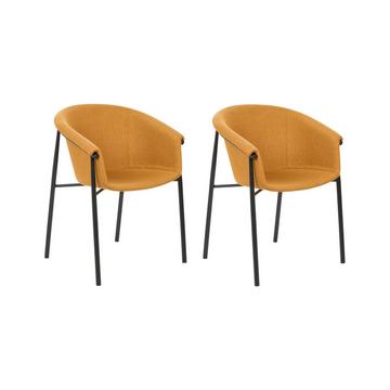 Lot de 2 chaises en Polyester Moderne AMES