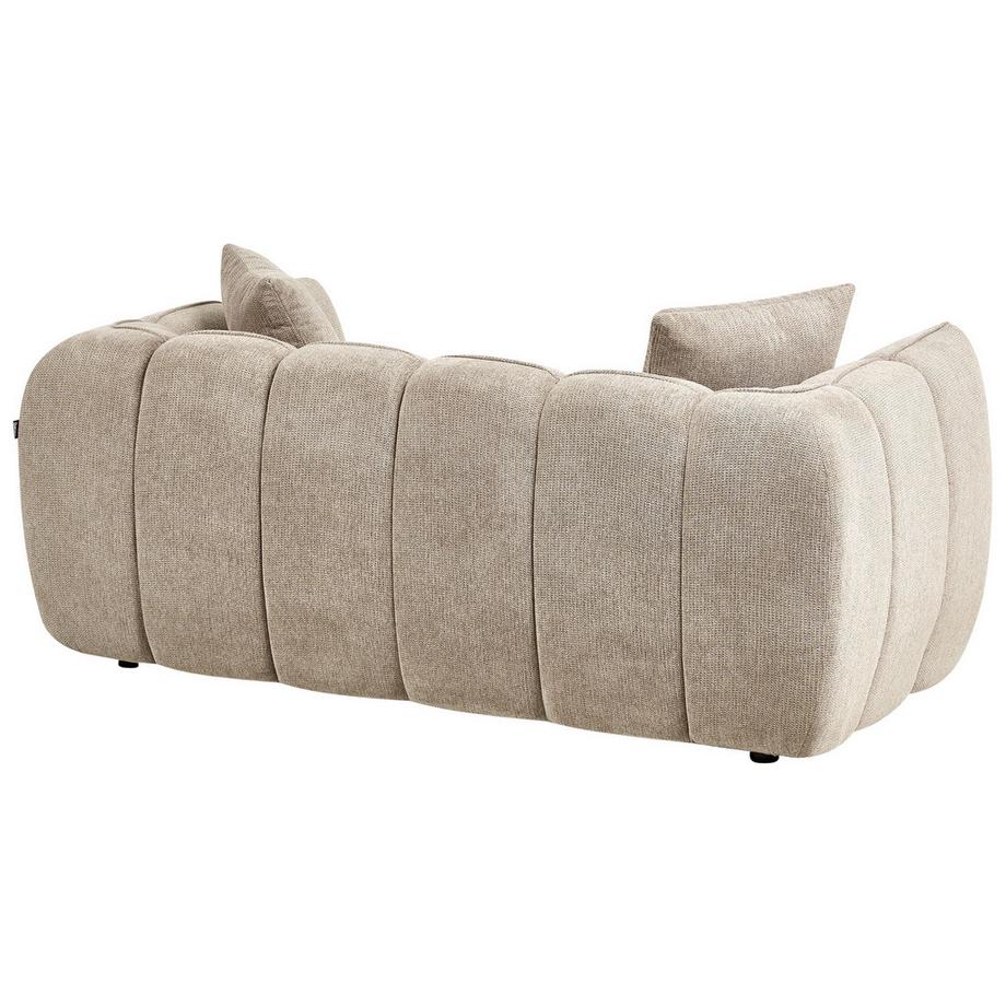 Beliani Canapé 2 places en Tissu Scandinave NESS  