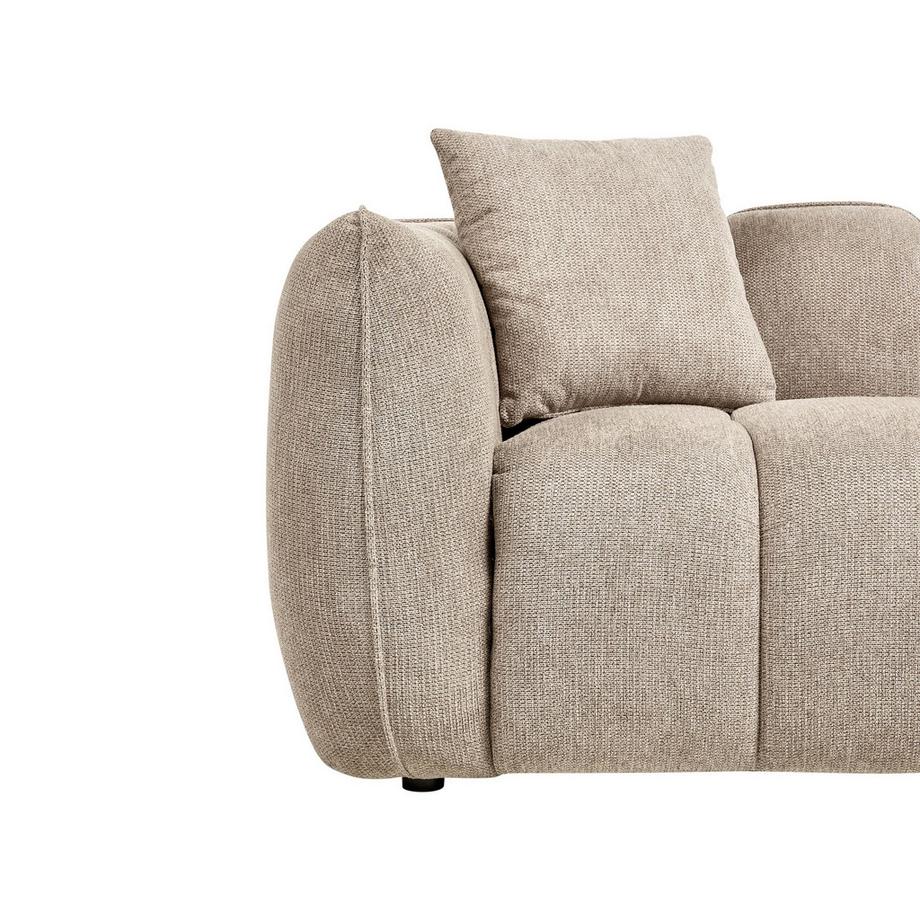 Beliani Canapé 2 places en Tissu Scandinave NESS  